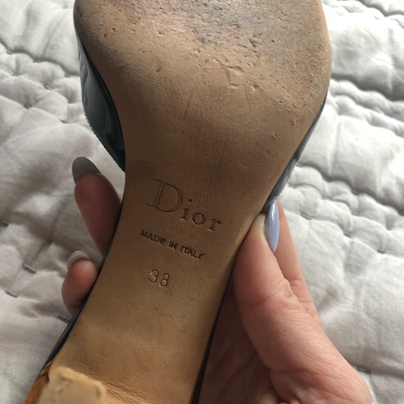 Christine Dior Patten leather heels - Picture 3 of 4